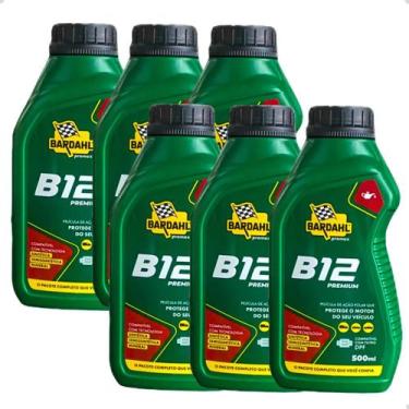 Imagem de 6 Aditivos Oleo Motor Turbo Diesel Bardahl B12 500ml Verde, Verde