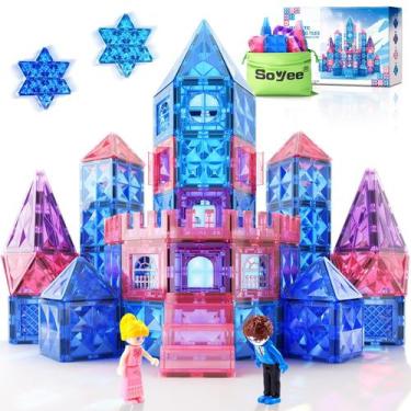 Imagem de Blocos de construção magnéticos Soyee Diamond Frozen Princess