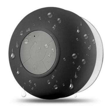 Imagem de Mini Caixinha De Som Portátil Bluetooth Prova D'água Preta