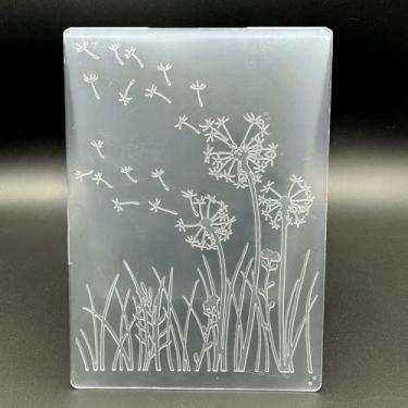 Imagem de Modelo de pasta em relevo de plástico 3D, textura de dente-de-leão, tamanho A6, para fazer cartões, faça você mesmo, scrapbooking, papel, artesanato, artesanato, scrapbook, arte, decoração