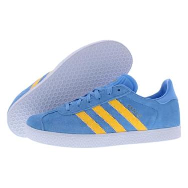 Imagem de adidas Gazelle Tênis infantil grande, Azul, branco, amarelo, 36 BR