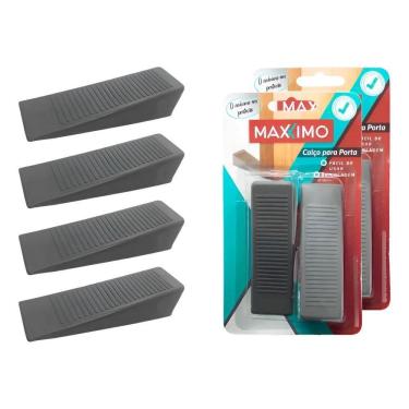Imagem de 2X Kit Com 4 Calços Para Portas Aparador Cunha Segurança Pvc