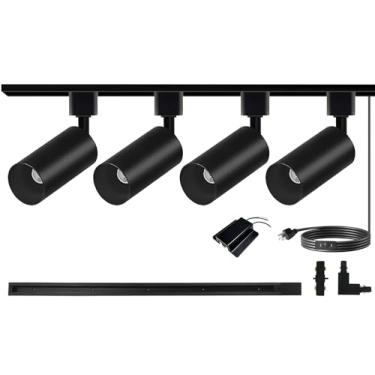 Imagem de Bravsekai Kit De Iluminação Trilho Led Gu10, Sem Lâmpadas, 10 W, Com 3,28 Pés, 4 Peças, Holofote Teto Para Lâmpada, Excluído