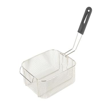 Imagem de ZJchao Cesta de Fritadeiras, Frigideira Profunda, Cesta de Fritas, Fritura Profunda Com Alça Longa Com Alça Frita Filtro de Cesta de Cesto de Metal Malha Removível Fringbasket