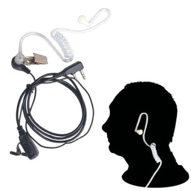 Imagem de Fone Microfone Acústico Silicone P/Walkie Talkie UV21 PRO UV5R RPA 6001 Rádio Comunicador