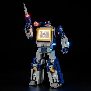 Imagem de YEABRICKS Luz LED para 10358 transformadores de ícones: modelo de blocos de construção de ondas sonoras (conjunto de blocos de construção não incluído)