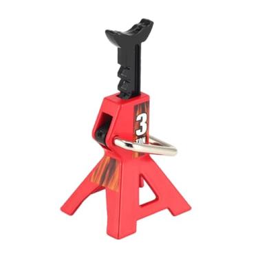 Imagem de menolana Mini macaco de carro RC, ferramenta de elevação, brinquedo universal simulado de 3 toneladas, decoração para carro de escalada com controle remoto em, Vermelho