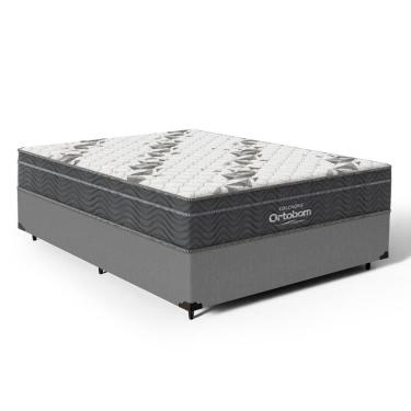 Imagem de Cama Box com Colchão de Espuma D33 Ortobom Airtech Ortopillow 100 Casal 138cm