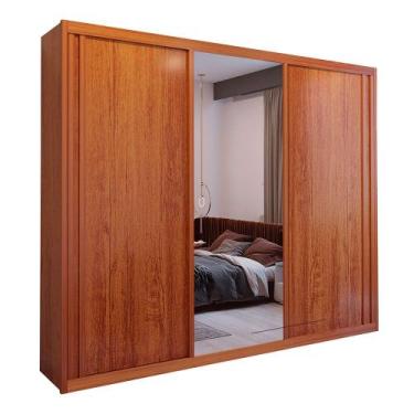Imagem de Guarda-Roupa Casal Bom Pastor Dallas Soft 3 Portas 4 Gavetas e Espelho