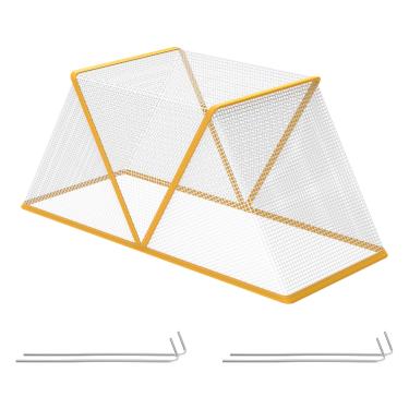 Imagem de XYDHQS Cobertura de plantas aceleradoras de fileira de jardim, 80 cm x 34 cm x 35 cm, canteiros elevados dobráveis de jardins, kit de cobertura de estufa de proteção estável para proteger flores de