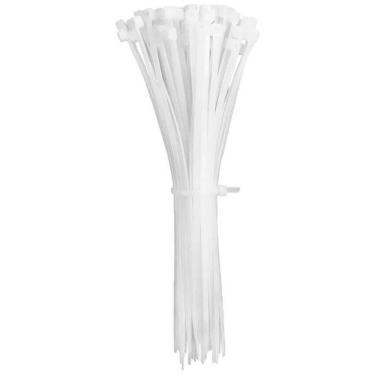 Imagem de Abraçadeira Nylon Enforca Gato 3,6X200Mm Branco Com 1000 Un