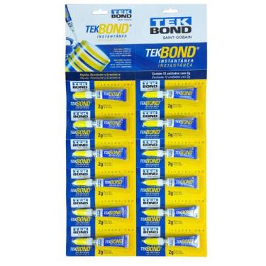Imagem de Cola Instantanea 2G Tekbond - Universal - Tekbond Tk31216
