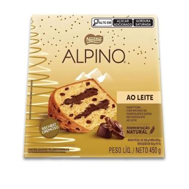 Imagem de Panettone Alpino Chocolate e Gotas Nestlé Chocotone 450g