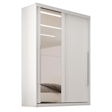 Imagem de Guarda Roupas Casal 2 Portas de Correr com Espelho 100% MDF 3 Gavetas Ravena