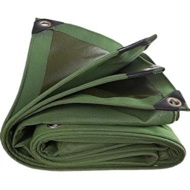 Imagem de Lona Verde Lona Impermeável Resistente Dobrável Lona De Proteção Solar Para Carro Barco Camping Lenha Pilha De Madeira, Groen, 5x12m
