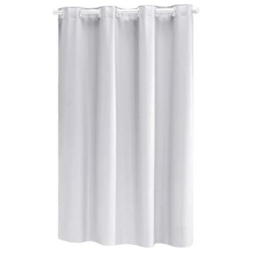 Imagem de Cortina De Pvc Impermeável Anti-mofo Para Box De Banheiro 1,40 x 2,00 (Branco)