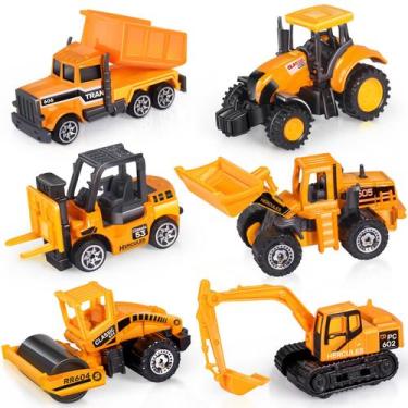 Imagem de Carros de brinquedo de construção Oriate Construction 6 unidades/conju