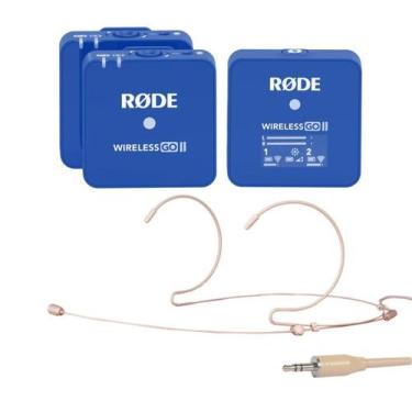 Imagem de Microfone Headset c/fio,Bilateral,Cápsula 4 mm,Stereo,Bege p/Bodypack 