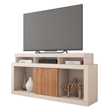 Imagem de Bancada Rack Para TV 55 Polegadas Frost Marrom Caemmun