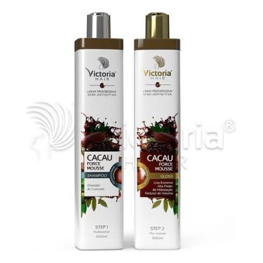 Imagem de Kit Cacau Force Shampoo E Gloss Redutor 1 Litro - VICTORIA HAIR COSMET