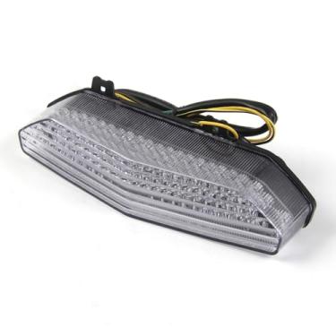 Imagem de Lanterna traseira de LED transparente Arashi para Kawasaki Ninja ZX6R 2007-2008, Concours 14 2008-2010, GTR1400 2007-2014, luz traseira de freio de seta, acessórios de motocicleta integrados