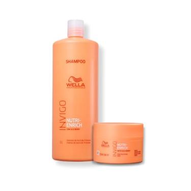 Imagem de Kit Wella Nutri-Enrich - Shampoo 1L e Máscara 150g Enrich