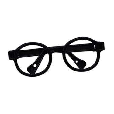 Imagem de menolana Óculos de boneca, acessórios para fantasias, mini bonecas, suprimentos leves para vestir figuras, óculos para família, amigos, aniversário, Preto