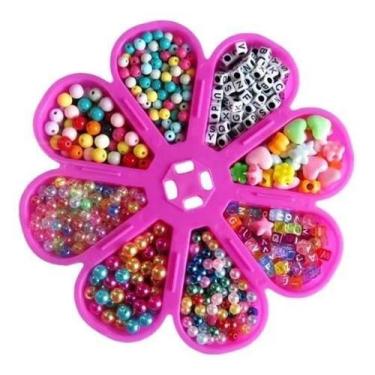 Imagem de Kit Infantil Margarida Miçangas 2600 Peças Pulseira - Marphi Comercial