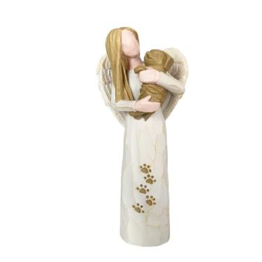 Imagem de Waifugal Presentes em memória de cães para perda de cachorro, presente de lembrança para um dono de animal de estimação em luto, presentes de memorial para animais de estimação, estátuas de anjo de