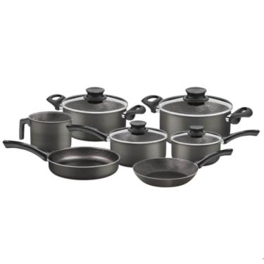 Imagem de Jogo De Panelas Tramontina Paris Alumínio Chumbo 7 Peças