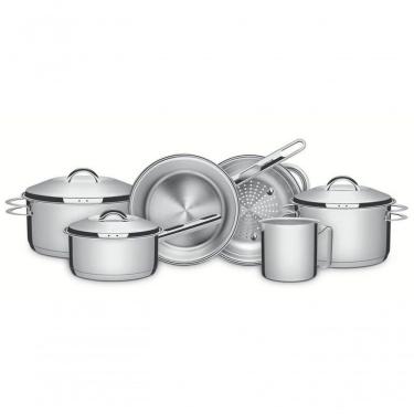 Imagem de Jogo De Panelas Tramontina Solar Com Fervedor Em Inox 6 Peças