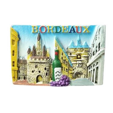 Imagem de Ímã de geladeira Bordeaux France 3D Resin Landmark Design - yiweisai