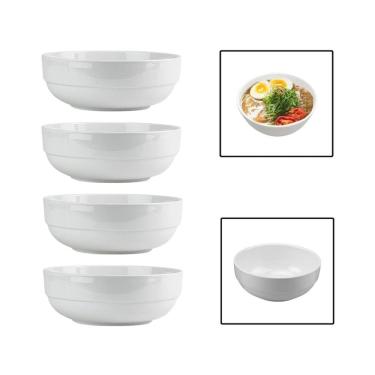 Imagem de Kit 4 Tigelas Bowl 1150Ml Melamina Cumbuca Sopa Salada