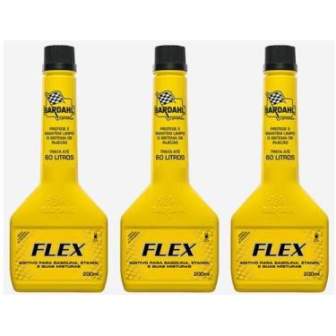Imagem de Kit 3 unidades aditivo de combustivel flex 200ml Bardahl Promax