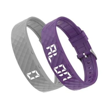 Imagem de Pulseira Inteligente LED À Prova d'Água, Digital, Com Pedômetro E Alar