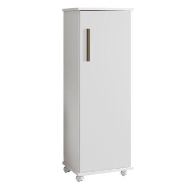 Imagem de Armário Multiuso Olinda 1 Porta 4 Prateleiras Branco