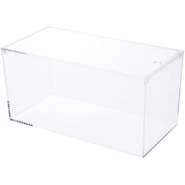 Imagem de Pioneer Plastics Aquário de mesa de plástico retangular transparente, 19,7 cm L x 9,5 cm P x 9,5 cm A