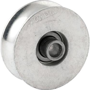 Imagem de Roldana Para Portão 2" Tipo U Aço Zincado R.bucha - Vonder