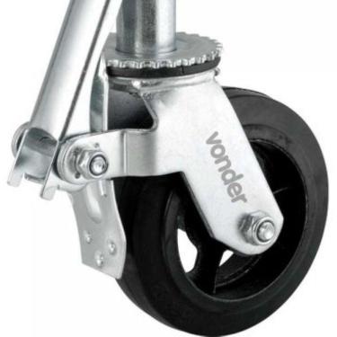 Imagem de Rodizio Giratorio 6'' Borracha Para Andaime Vonder