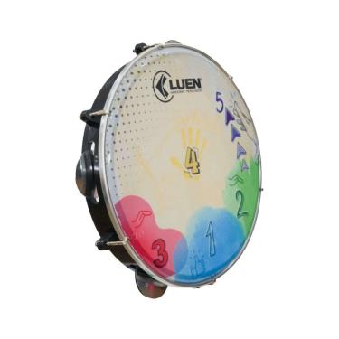 Imagem de Pandeiro 10 polegadas Luen Pele Leitosa Pratik