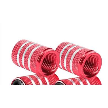 Imagem de 5 peças de tampas de haste de válvula de pneu, tampa de válvula protetora de pneu automotivo de metal, para KIA Soul Stinger Seltos Cadenza K900 Forte NIRO Rio Sportage Sorento todos os modelos tampa