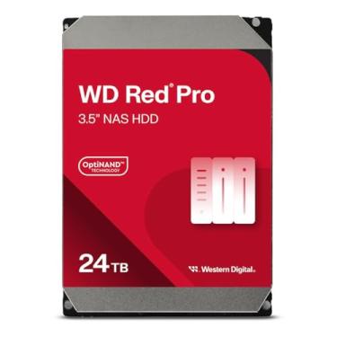 Imagem de Western Digital Disco rígido interno WD Red Pro NAS de 24 TB - 7200 RPM, SATA 6 Gb/s, CMR, 512 MB de cache, 8.9 cm -WD241KFGX