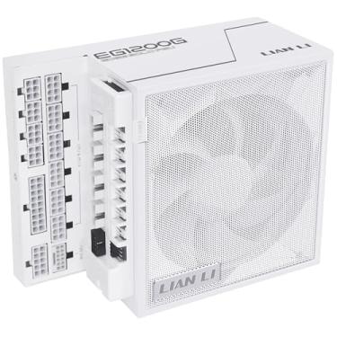 Imagem de Fonte Lian Li Edge Gold 1200 W 80 Plus Gold Branca Full Modular 12VHPWR Cybenetics com hub USB EG1200G WHITE EU
