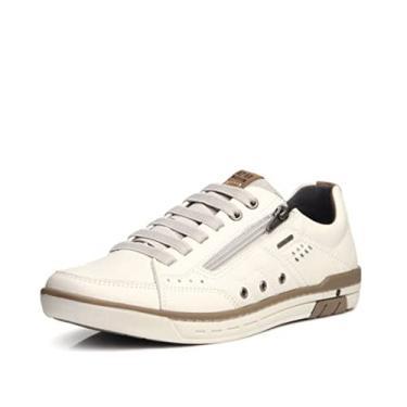 Imagem de SAPATENIS MASCULINO PEGADA 119308 EM COURO SUPER CONFORTAVEL Cor:Branco;Tamanho:42