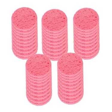 Imagem de predolo Esponja facial para remoção suave de maquiagem, portátil, profissional, ideal para viagens e cuidados com a pele. Esponja de limpeza facial, Rosa 50 Peças