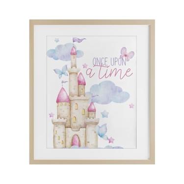 Imagem de Stupell Industries Once Upon A Time Castle Birch Impressão emoldurada sob vidro, design de Kim Allen, 21 x 17