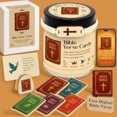 Imagem de Stofinity Cartões diários das escrituras com versículo da Bíblia – cartões de oração católica a granel, presentes cristãos para mulheres, presentes religiosos inspiradores para amigas, presente legal