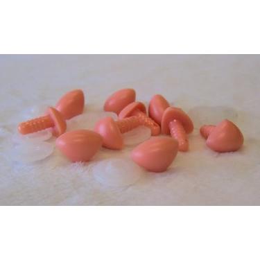 Imagem de Sassy Bears 6 mm Flesh D-Type Safety Narizes (10 narizes) para ursos, bonecas, fantoches, artesanato