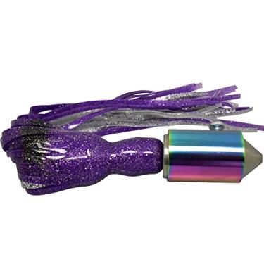 Imagem de Atração Wahoo de alta velocidade – El Sincero 316 de aço inoxidável, compare com iscas de cowbell de bally (irrigação roxa)