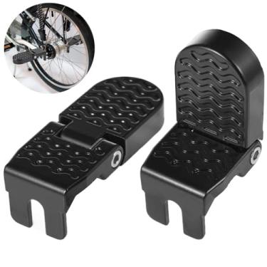 Imagem de Pedais dobráveis em U de 90 graus, apoios para os pés traseiros para bicicletas de montanha e dobráveis, design antiderrapante